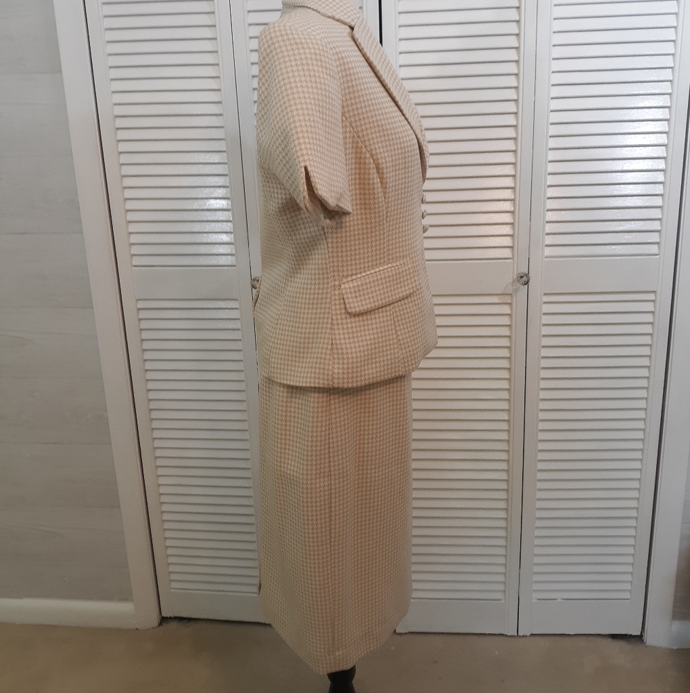 Blacker houndstooth skirt suit sz 8 NWT *N - Picture 5 of 6